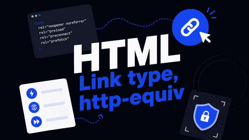 HTML Link type, http-equiv